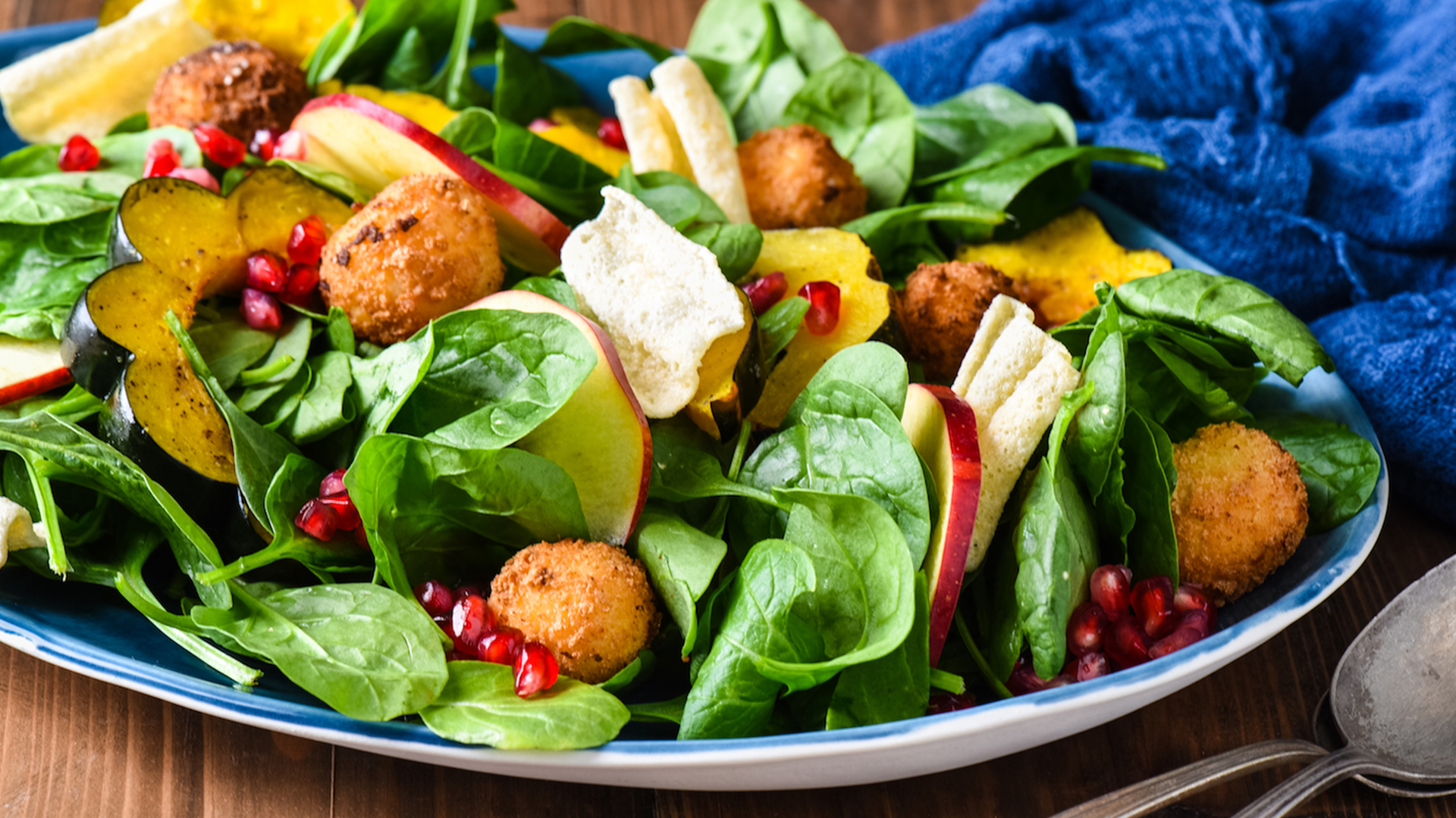 Harvest Salad with Fried Goat Cheese | Gluten Free, Delicious Recipes | Simply 7 Snacks