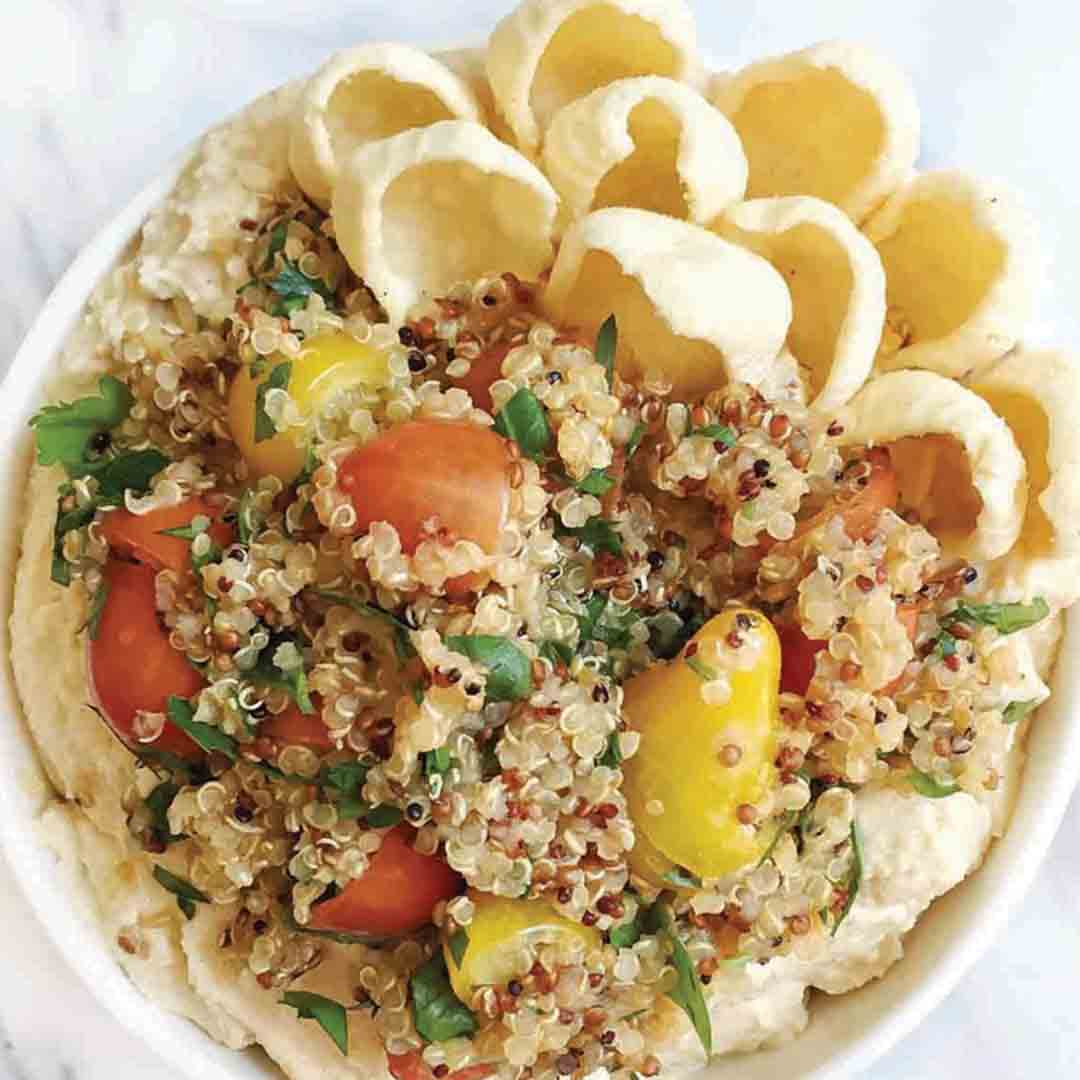 Chickpea Chips with Quinoa