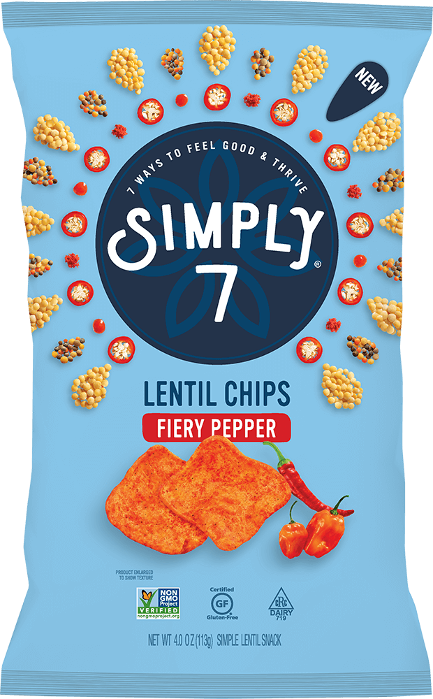 Fiery Pepper Lentil Chips
